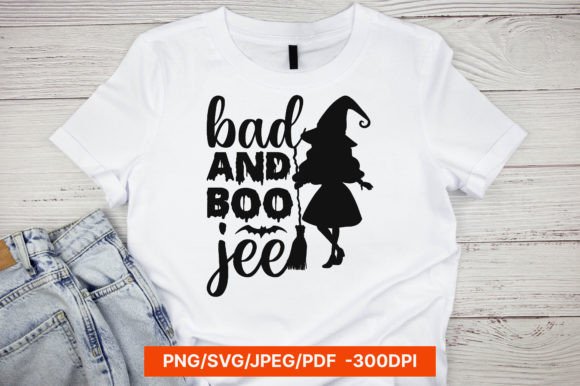 BAD and BOO JEE Halloween SVG Design