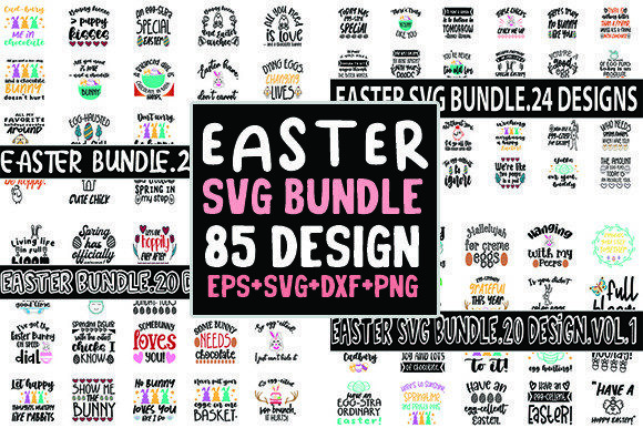 Easter SVG Bundle: 85 Designs for Crafts & Graphics