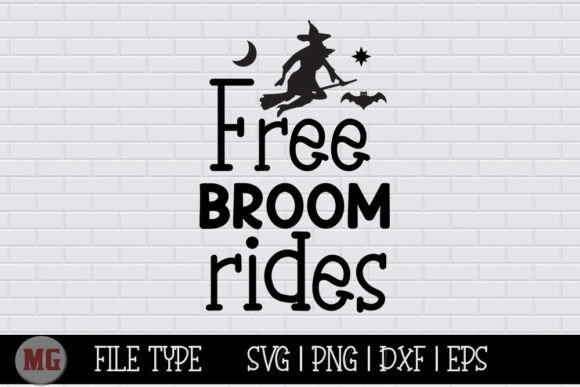 Free Broom Rides – Halloween SVG: Graphics for Crafts & Design