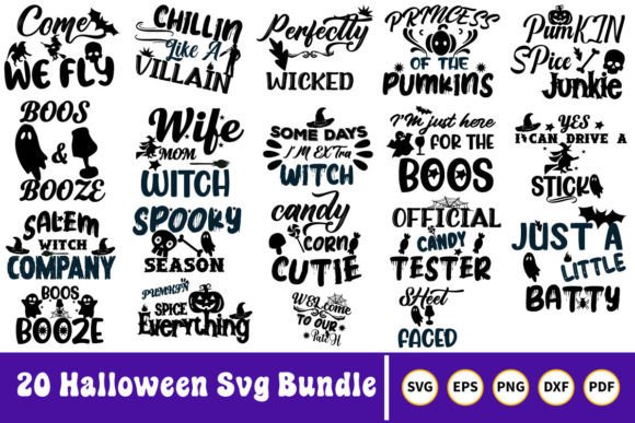 Halloween SVG Bundle 20 Designs-V05