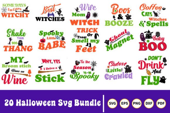 Halloween SVG Bundle 20 Designs-V10