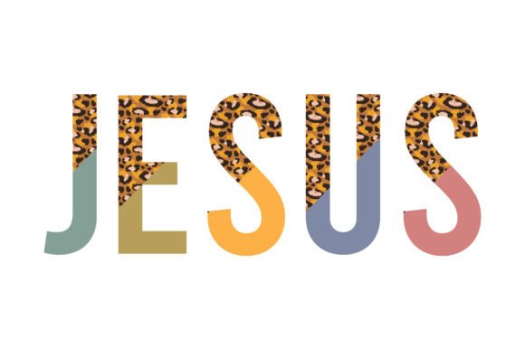 Jesus Half Leopard Print SVG Sublimation Graphics