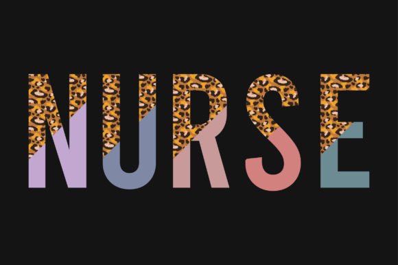 Nurse Half Leopard Print SVG Sublimation