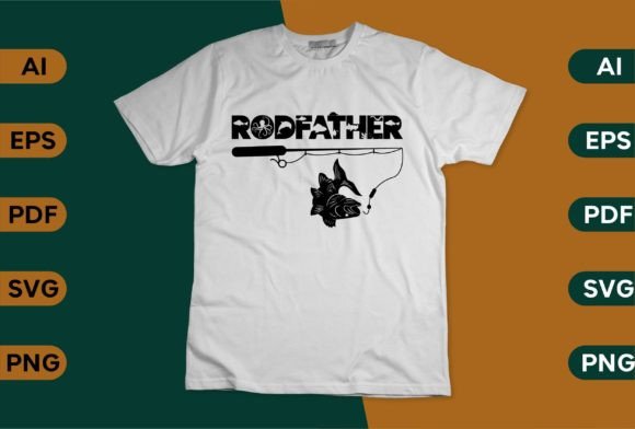 Rodfather Shirt SVG: Father's Day Graphics for Crafts